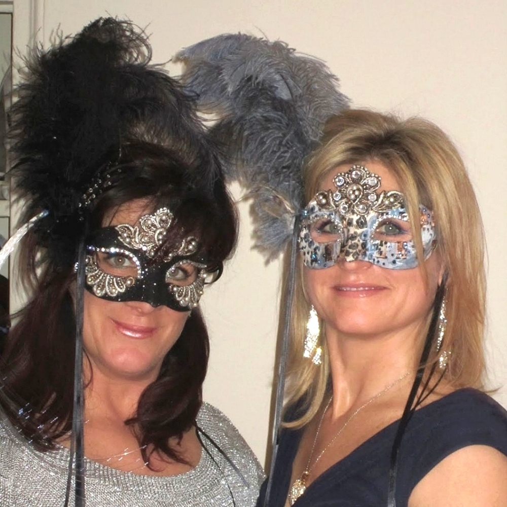 Custom Handmade Masquerade Mask - Black